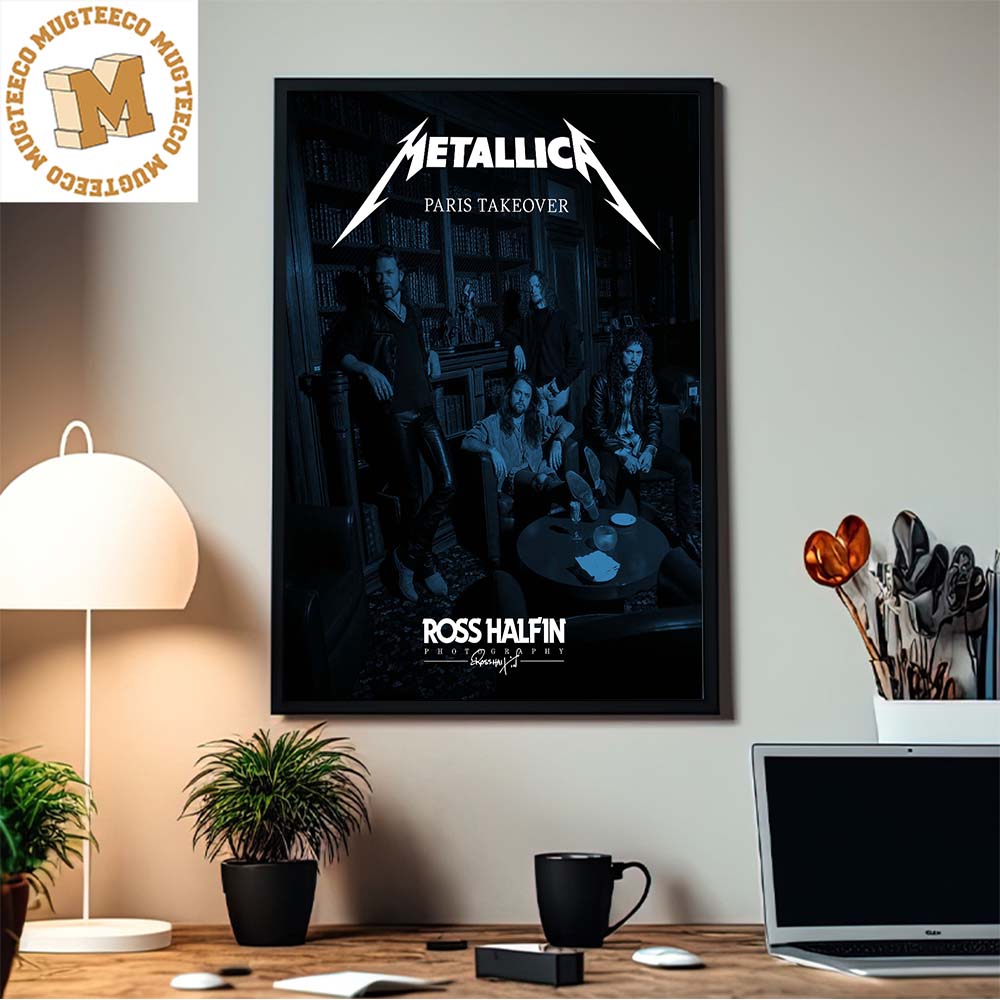 Metallica Paris Takeover The Black Album In Black And White M72 Paris Home Decor Poster Canvas Metallica Paris Takeover The Black Album In Black And White M72 Paris Home Decor Poster Canvas
