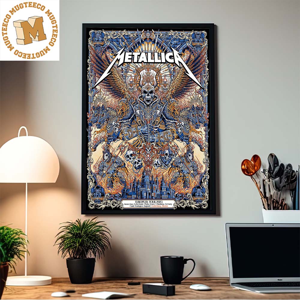 Metallica Pop-Up Poster For Gothenburg Sweden M72 European Tour 2023 Home Decor Poster Canvas Metallica Pop-Up Poster For Gothenburg Sweden M72 European Tour 2023 Home Decor Poster Canvas