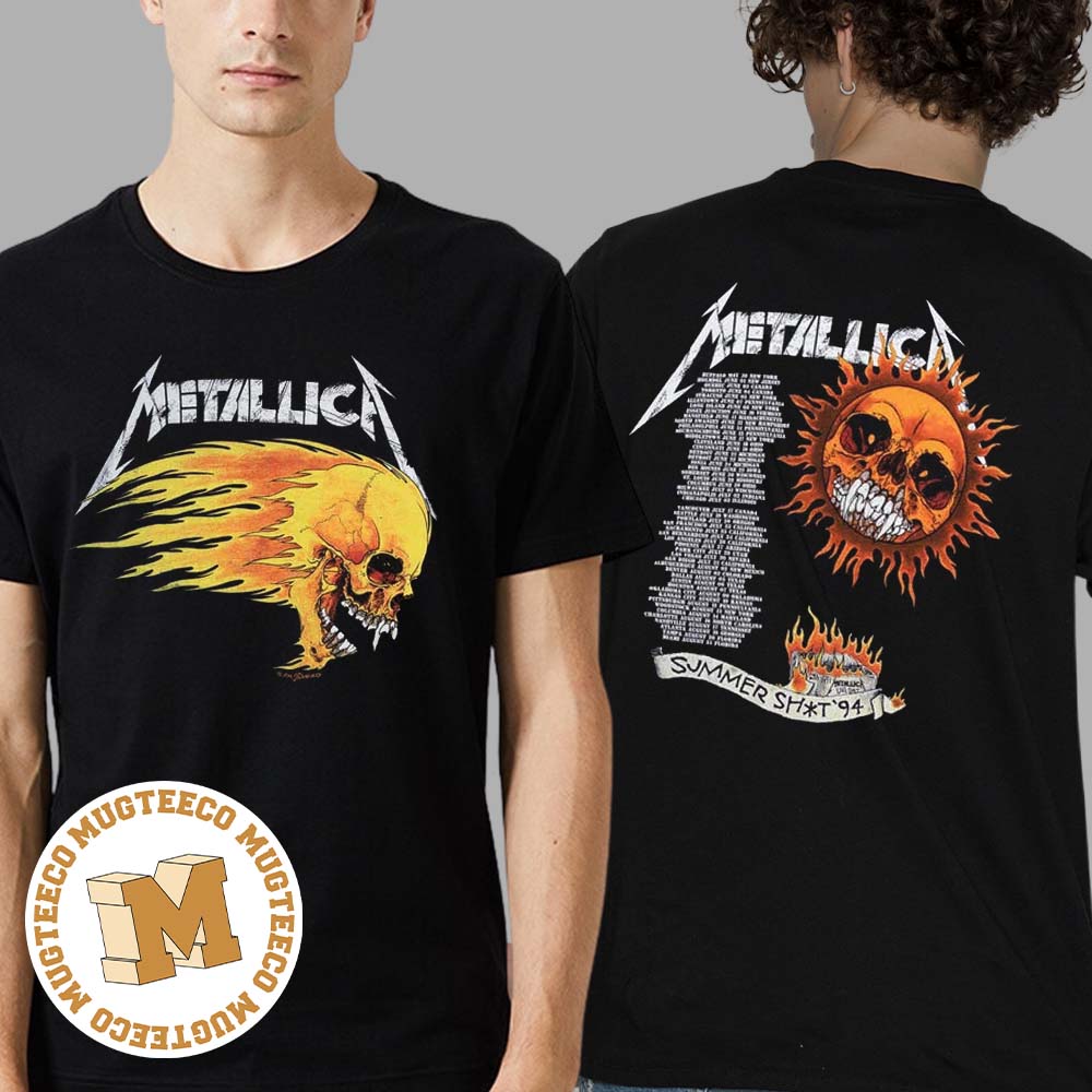 Metallica Summer Shit 94 Two Sides Print Unisex T-Shirt Metallica Summer Shit 94 Two Sides Print Unisex T-Shirt