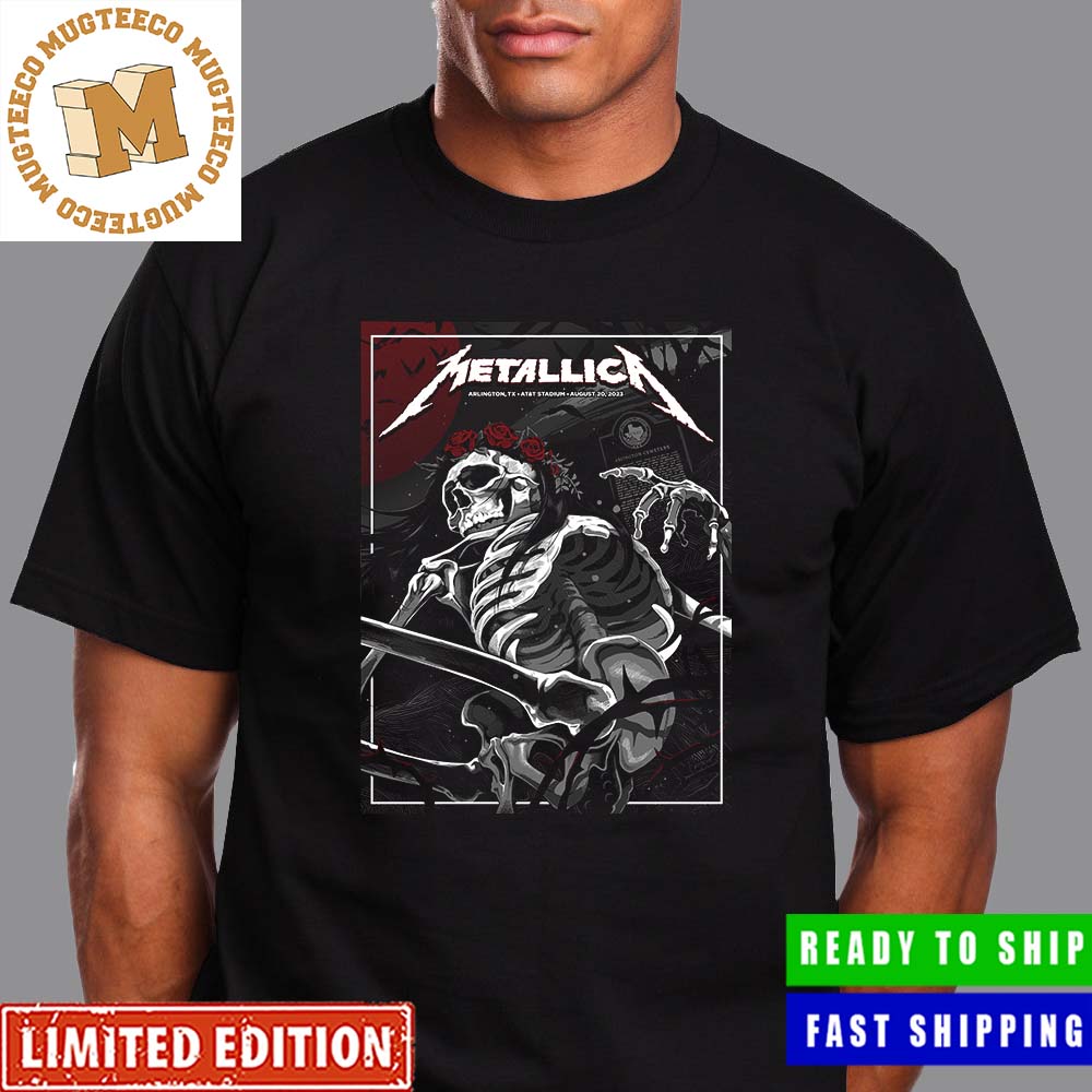 Metallica The Night Two Of The M72 World Tour Arlington Texas AT&T Stadium August 20th 2023 Unisex T-Shirt Metallica The Night Two Of The M72 World Tour Arlington Texas AT&T Stadium August 20th 2023 Unisex T-Shirt