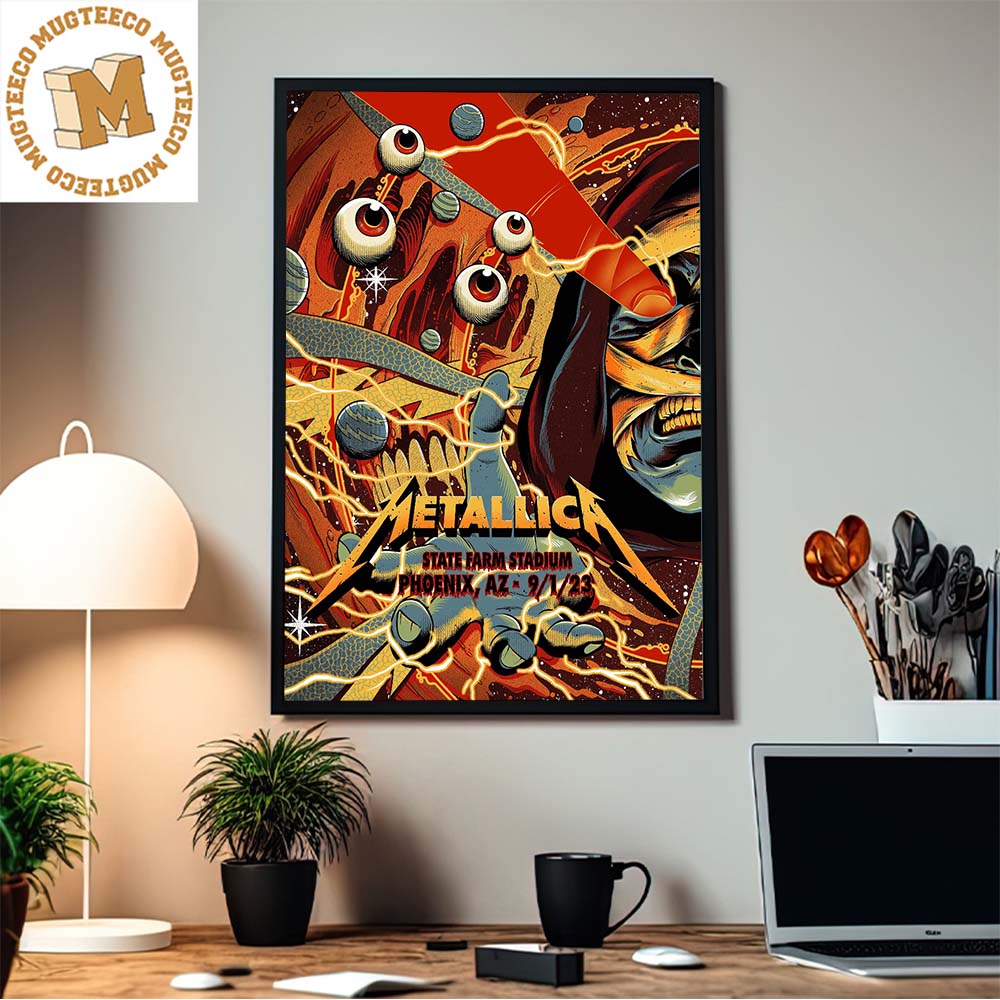 Metallica Tonight In Phoenix AZ State Farm Stadium M72 World Tour First Show Sep 01 2023 Cosmic Entity Home Decor Poster Canvas Metallica Tonight In Phoenix AZ State Farm Stadium M72 World Tour First Show Sep 01 2023 Cosmic Entity Home Decor Poster Canvas