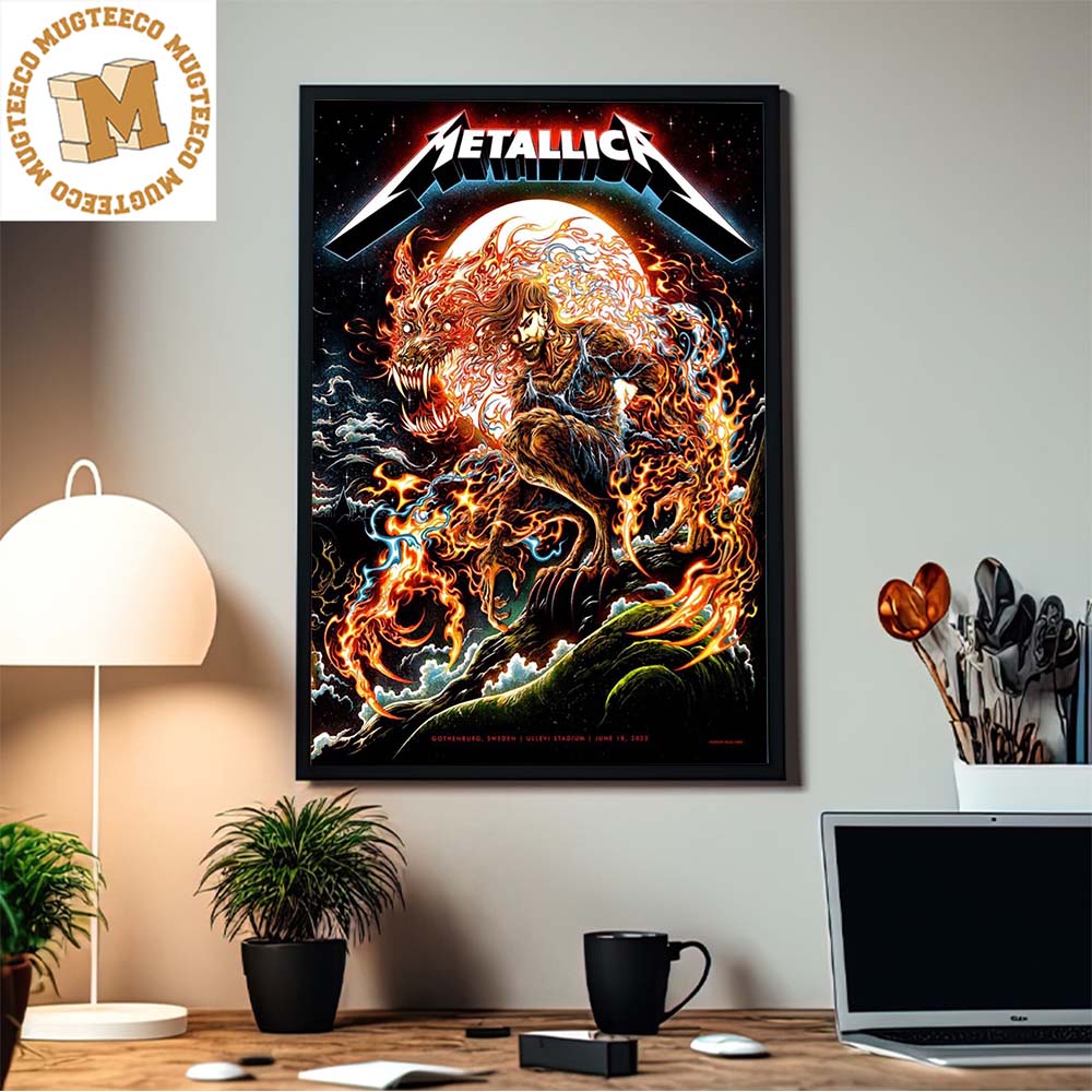 Metallica Ullevi Stadium de Gothenburg Sweden Night Two M72 World Tour Home Decor Poster Canvas Metallica Ullevi Stadium de Gothenburg Sweden Night Two M72 World Tour Home Decor Poster Canvas