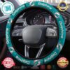 Mercedes Golden Logo On Golden Monogram Pattern Steering Wheel Cover