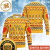 Michelob Ultra Makes Me High Snowflakes Reindeer Personalized Holiday Ugly Sweater’