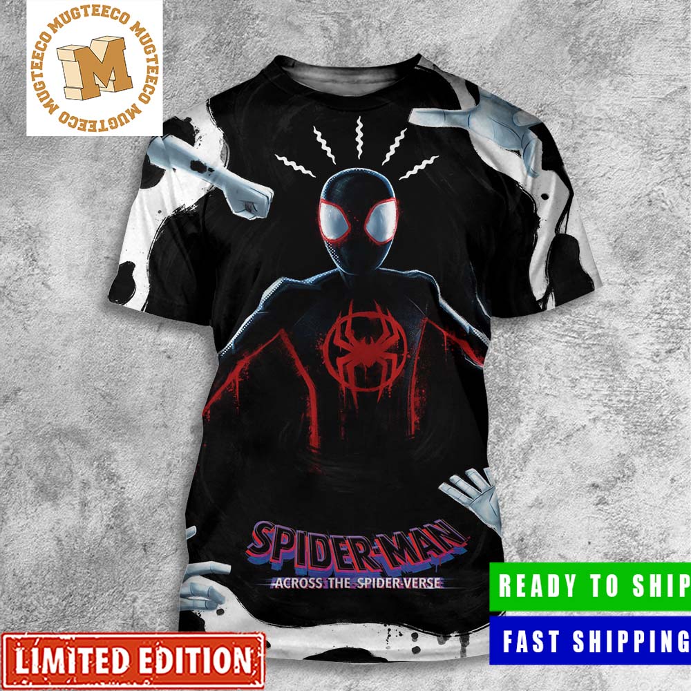 Miles Morales Vs The Spot In Spider Man Across The Spider Verse All Over Print Shirt Miles Morales Vs The Spot In Spider Man Across The Spider Verse All Over Print Shirt