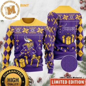 Minnesota Vikings Funny Knitting Pattern Ugly Sweater