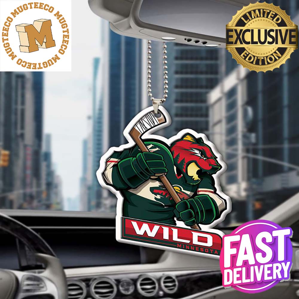 Minnesota Wild NHL Mascot Christmas Car Decorations Ornament Minnesota Wild NHL Mascot Christmas Car Decorations Ornament