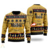 Modelo Cerveza Mexico Beer Lions Beige Knitting Christmas Ugly Sweater
