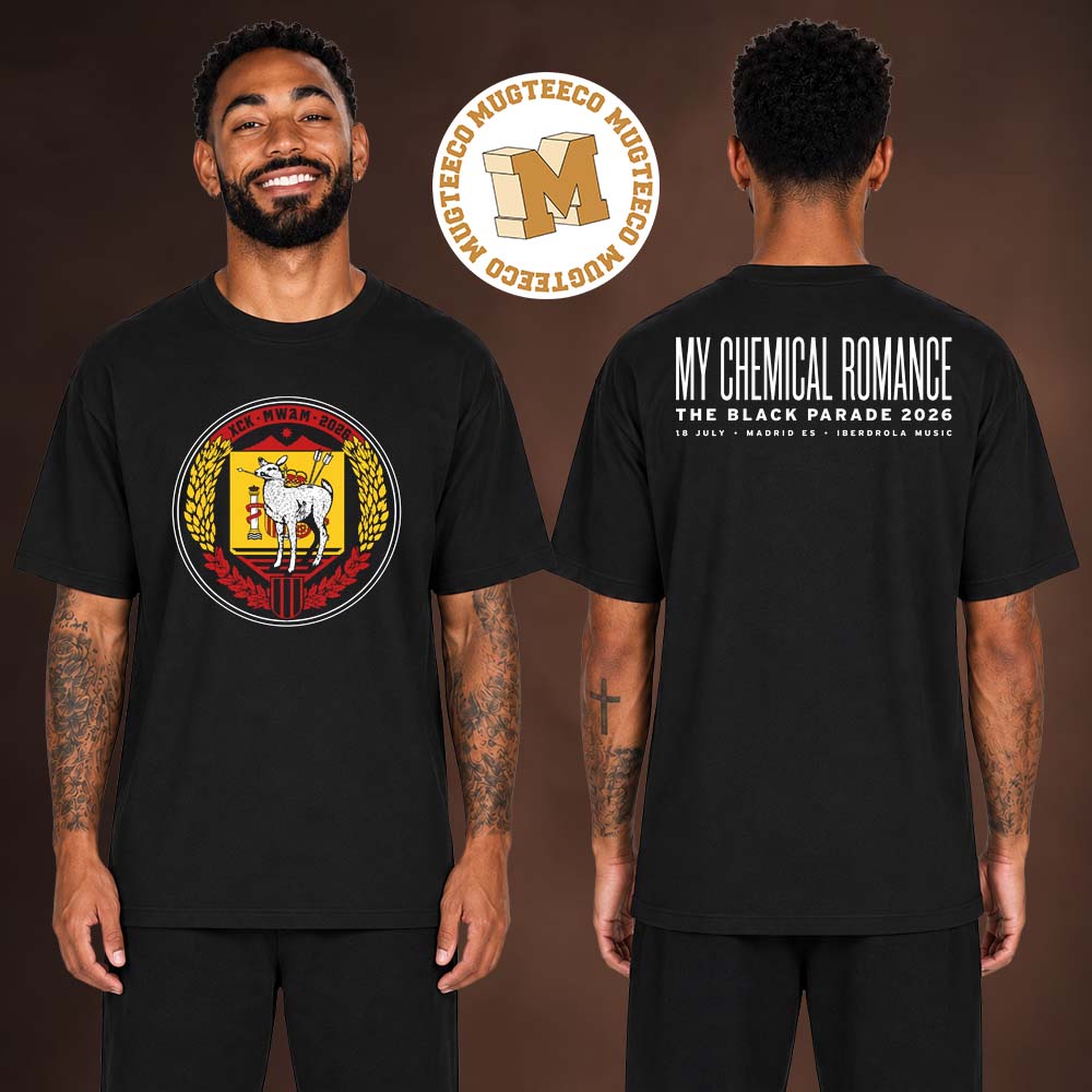 My Chemical Romance Madrid ES 2026 Event Tee The Black Parade Tour 2026 At Iberdrola Music July 18 2026 Unisex T-Shirt My Chemical Romance Madrid ES 2026 Event Tee The Black Parade Tour 2026 At Iberdrola Music July 18 2026 Unisex T-Shirt