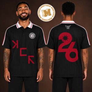 My Chemical Romance The Black Parade Tour 2026 EU And UK Merch Black Polo Jersey Shirt