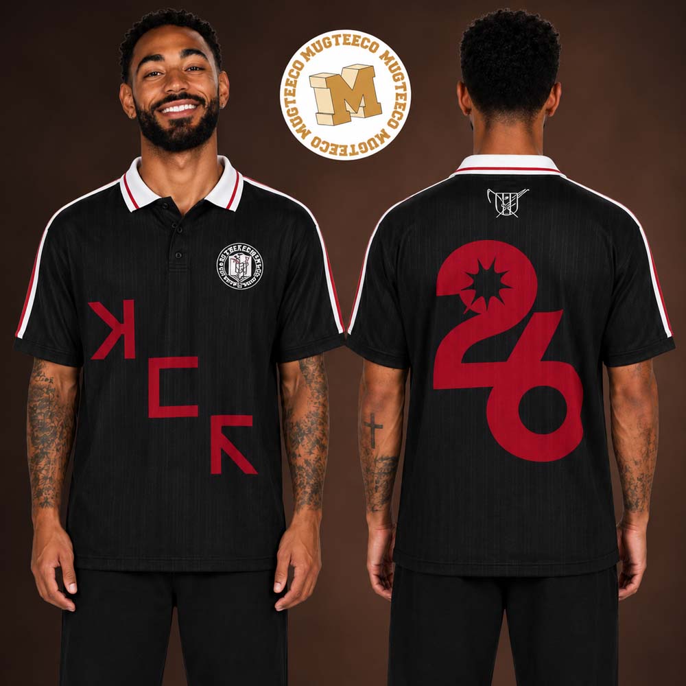 My Chemical Romance The Black Parade Tour 2026 EU And UK Merch Black Polo Jersey Shirt My Chemical Romance The Black Parade Tour 2026 EU And UK Merch Black Polo Jersey Shirt