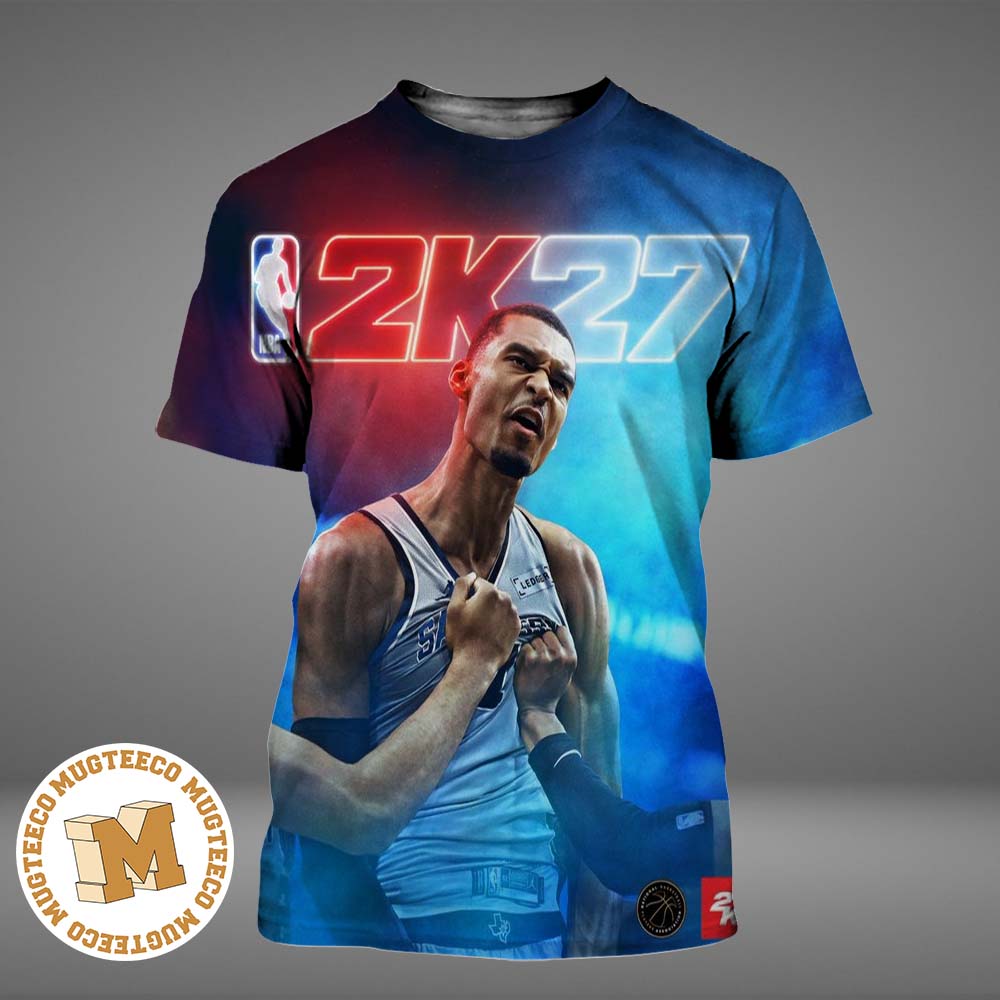 NBA 2K27 Standard Edition Cover Athlete Victor Wembanyama All Over Print Shirt NBA 2K27 Standard Edition Cover Athlete Victor Wembanyama All Over Print Shirt