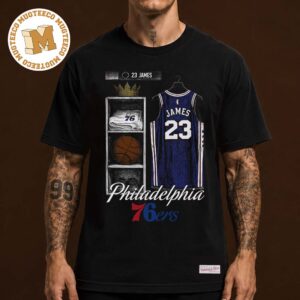 NBA Philadelphia 76ers Lebron James Mitchell And Ness Unisex T Shirt