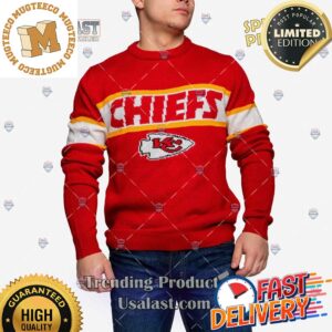 NFL Kansas City Chiefs Vintage Pullover Ugly Sweater For Holiday 2023 Xmas Gifts