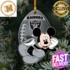 NFL Las Vegas Raiders Xmas American US Eagle Custome Name Tree Decorations Ornament