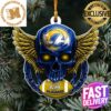 NFL Los Angeles Rams Football Xmas Gift Custom Name Christmas Football Ornament