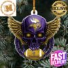 NFL Minnesota Vikings Xmas American US Eagle Custom Name Ornament