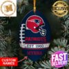 NFL New England Patriots Xmas American US Eagle Custom Name Ornament
