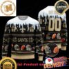 NFL New Orleans Saints Woolen Pattern Custom Name Ugly Christmas Sweater For Holiday 2023 Xmas Gifts