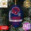 NFL New York Giants Xmas American US Eagle Custom Name Ornament