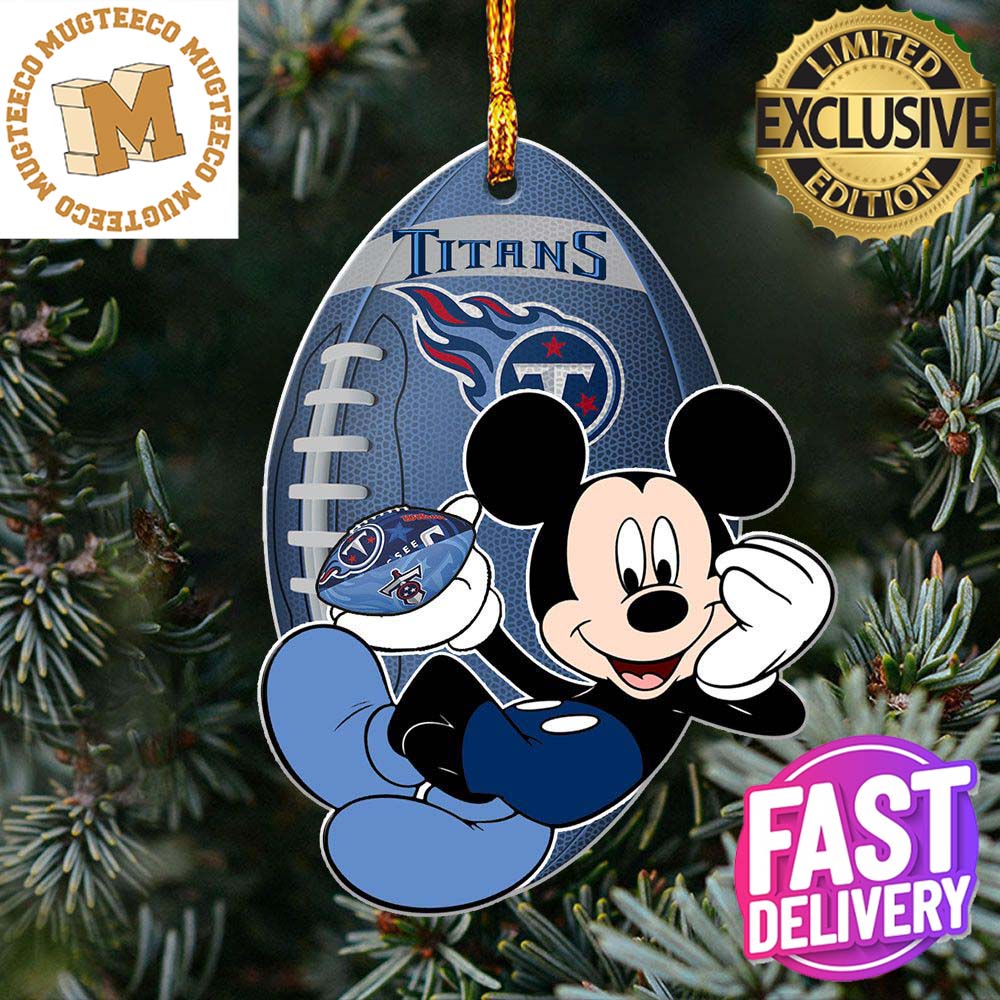 NFL Tennessee Titans Xmas Gift Mickey Mouse Custom Name For Christmas Tree Decorations Ornament NFL Tennessee Titans Xmas Gift Mickey Mouse Custom Name For Christmas Tree Decorations Ornament