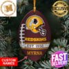 NFL Washington Redskins Xmas American US Eagle Custom Name Ornament