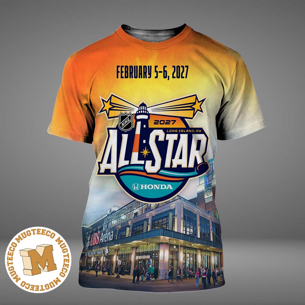 NHL All Star Honda 2027 Long Island NY Event Poster At USB Arena On February 5 6 2027 All Over Print Shirt NHL All Star Honda 2027 Long Island NY Event Poster At USB Arena On February 5 6 2027 All Over Print Shirt