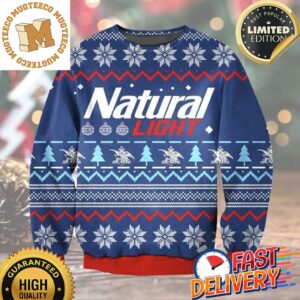 Natural Light Beer Christmas Ugly Sweater For Holiday 2023 Xmas Gifts