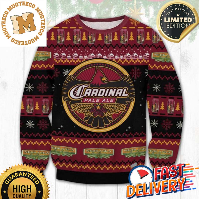 Nebraska Cardinal Pale Ale All Printed Ugly Christmas Sweater Sweatshirt For Holiday 2023 Xmas Gifts Nebraska Cardinal Pale Ale All Printed Ugly Christmas Sweater Sweatshirt For Holiday 2023 Xmas Gifts