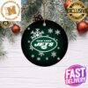 New York Jets NFL Grinch Candy Cane Personalized Xmas Gifts Christmas Tree Decorations Ornament