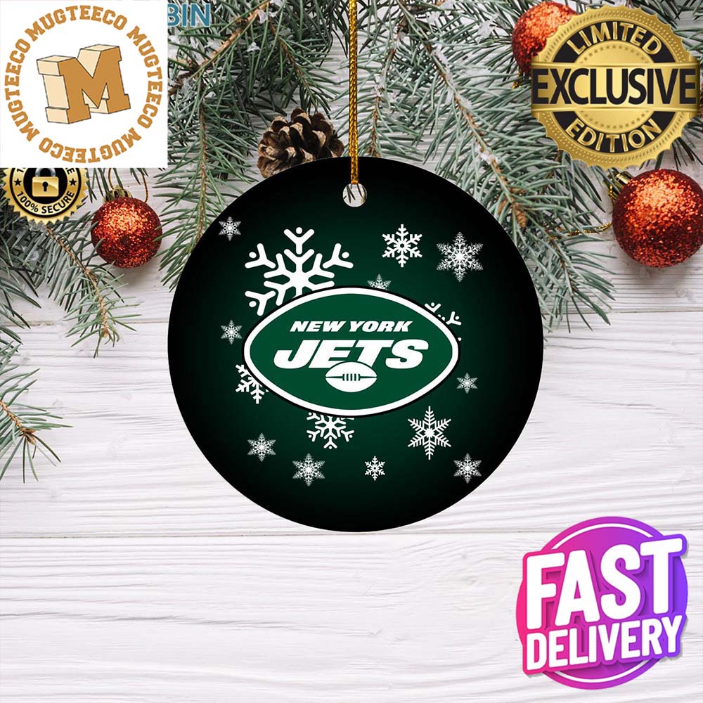 New York Jets NFL Custom Name 2023 Holiday Gifts Christmas Decorations Ornament New York Jets NFL Custom Name 2023 Holiday Gifts Christmas Decorations Ornament