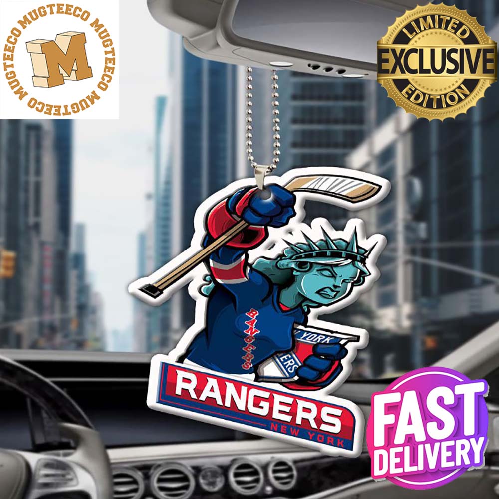New York Rangers NHL Mascot Xmas Gifts Christmas Decorations Car Ornament New York Rangers NHL Mascot Xmas Gifts Christmas Decorations Car Ornament