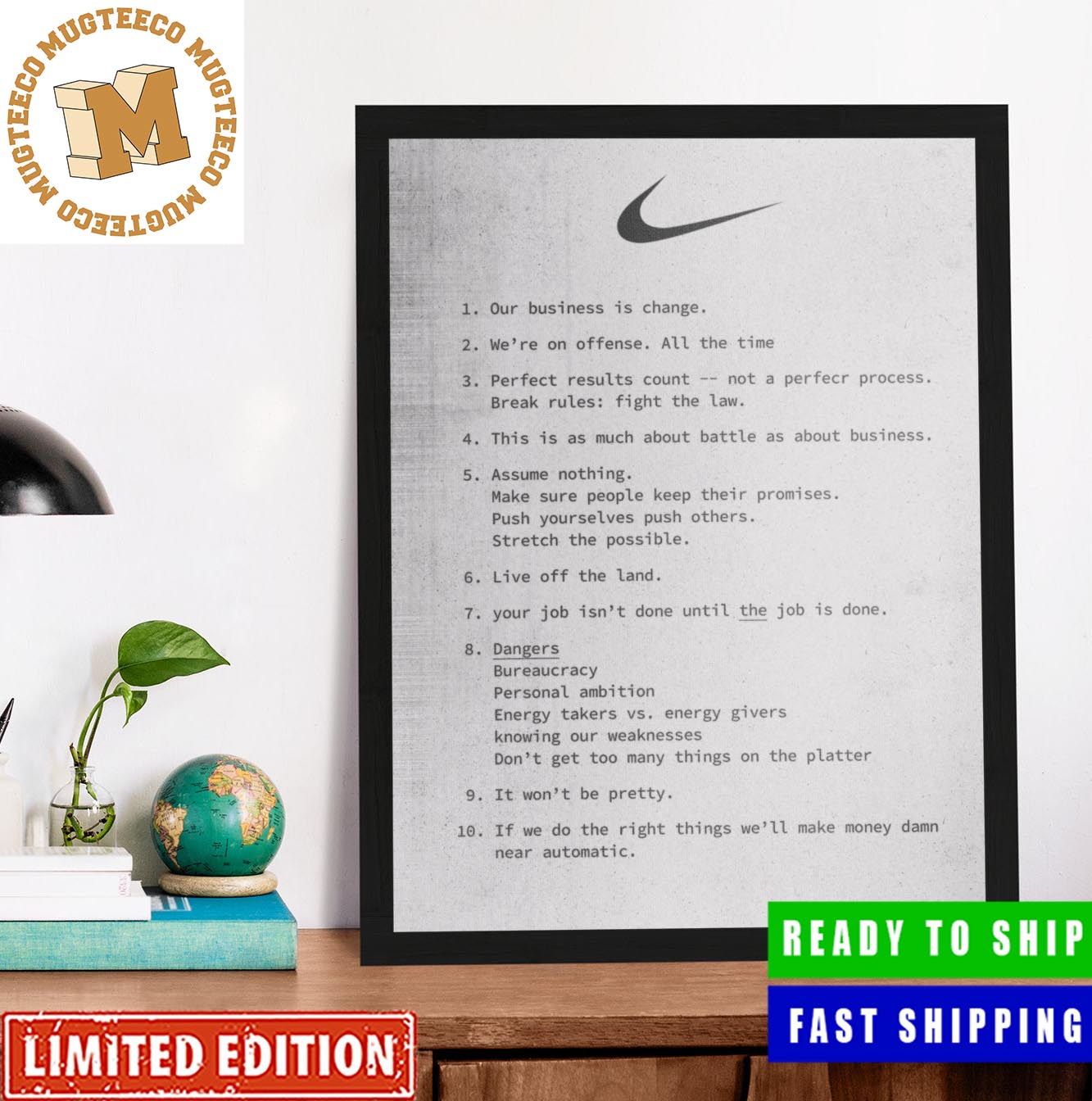 Nike Principles Home Decorations Poster Canvas Nike Principles Home Decorations Poster Canvas