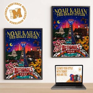 Noah Kahan Washington DC Event Poster Nationals Park On July 22 2026 Home Decor Poster Canvas
