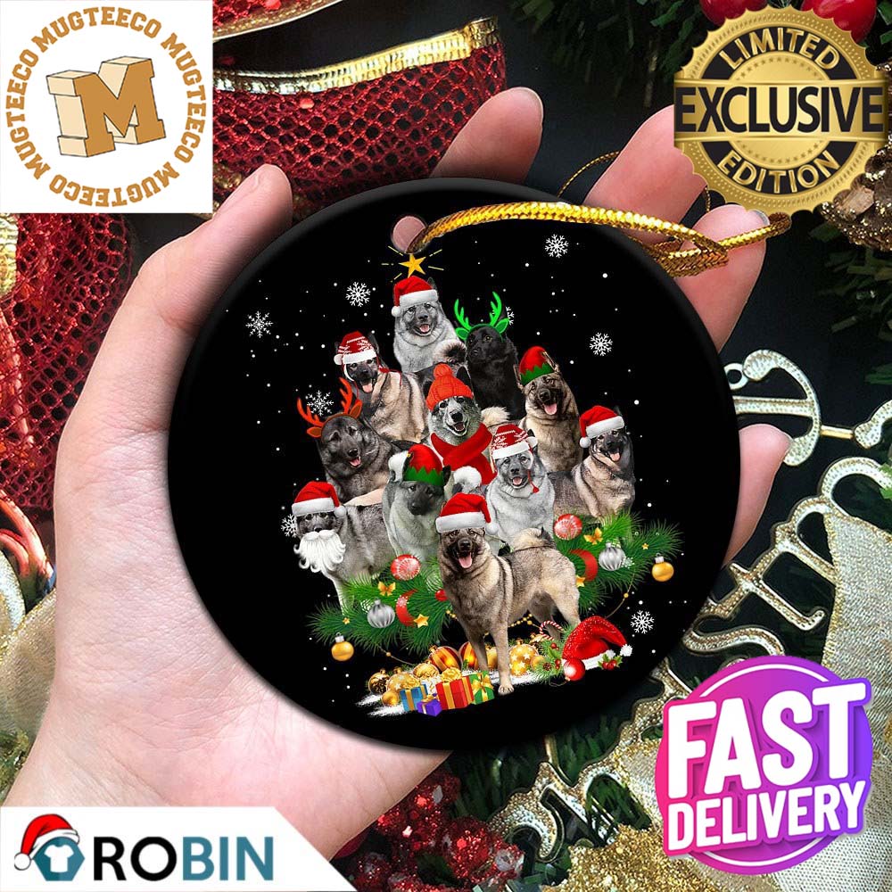 Norwegian Elkhound Christmas Tree Lights 2023 Holiday Gifts For Dog Lovers Christmas Decorations Ornament Norwegian Elkhound Christmas Tree Lights 2023 Holiday Gifts For Dog Lovers Christmas Decorations Ornament