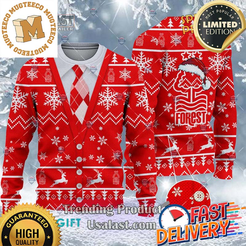 Nottingham Forest F.C Cardigan Ugly Sweater 2023 For Holiday 2023 Xmas Gifts Nottingham Forest F.C Cardigan Ugly Sweater 2023 For Holiday 2023 Xmas Gifts