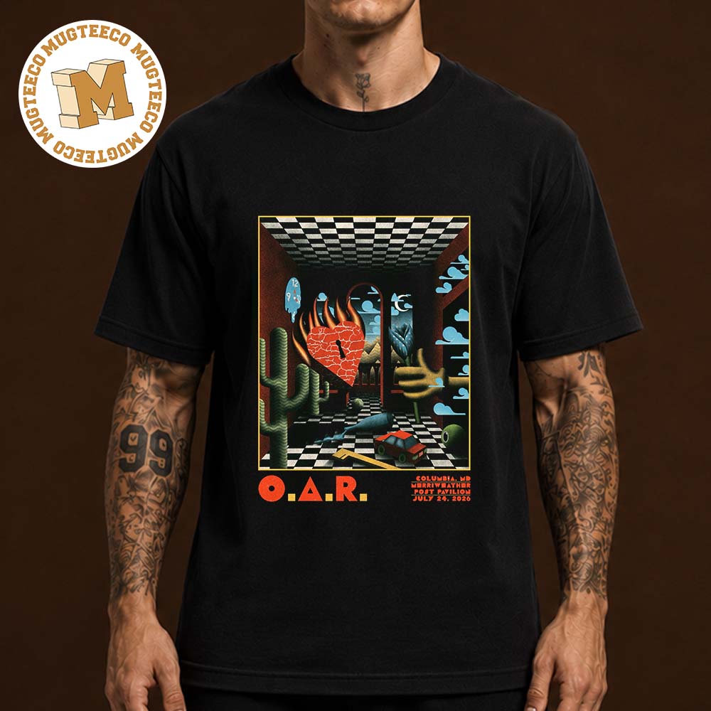 OAH Columbia MD 2026 Event Poster At Merri Weather Post Pavilion On July 24 2026 Unisex T Shirt OAH Columbia MD 2026 Event Poster At Merri Weather Post Pavilion On July 24 2026 Unisex T Shirt