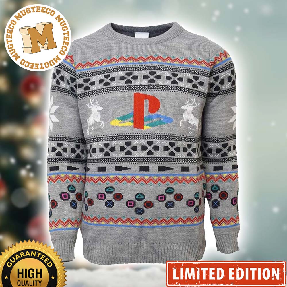 Official PlayStation Licensed Original PS Console Ugly Christmas Sweater Official PlayStation Licensed Original PS Console Ugly Christmas Sweater