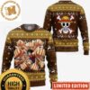 One Piece Nami Christmas Wreath Knitted Orange Ugly Christmas Sweater Anime One Piece Nami Christmas Wreath Knitted Orange Ugly Christmas Sweater Anime