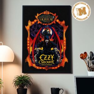 Ozzy Ozbourne Prince Of Darkness Halloween Horrorr Nights Home Decor Poster Canvas