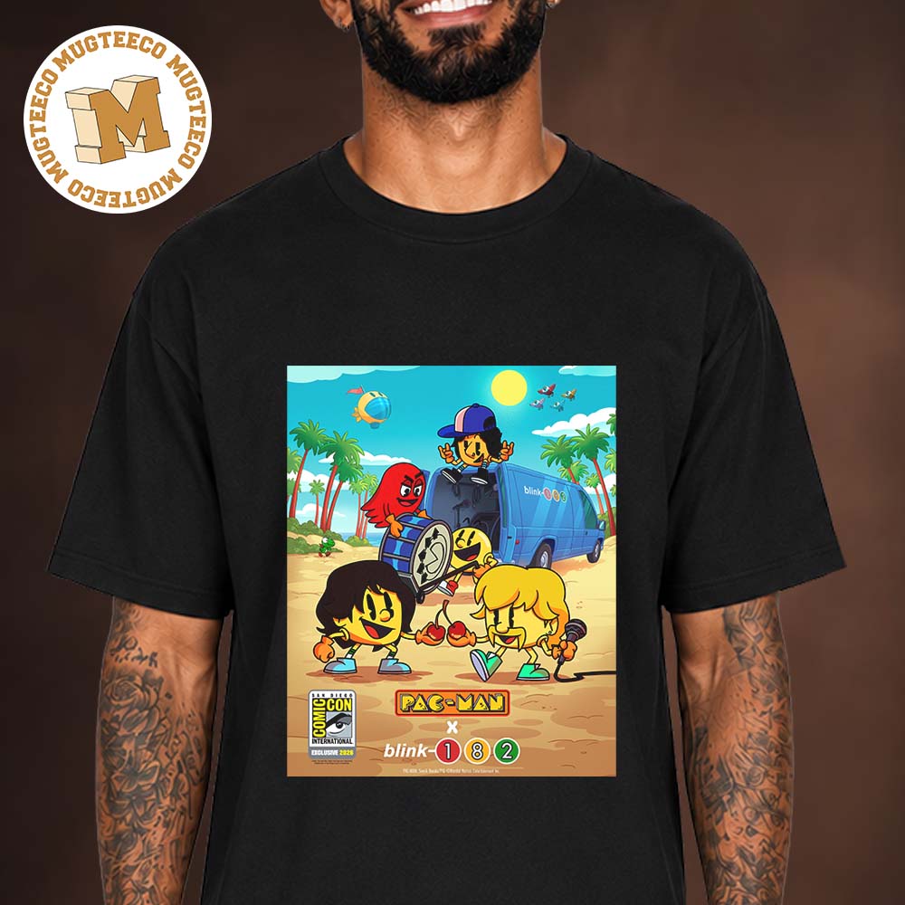 Pac-Man x Blink 182 San Diego ComicCon International 2026 Unisex T Shirt Pac-Man x Blink 182 San Diego ComicCon International 2026 Unisex T Shirt