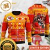 Personalized Kansas City Chiefs Custom Name Number Ugly Wool Sweater Christmas