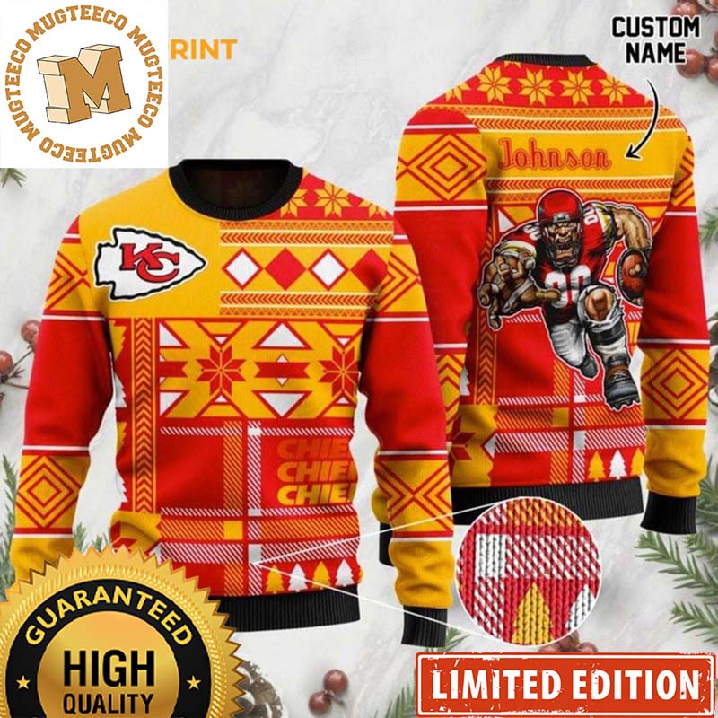 Personalized Kansas City Chiefs Custom Name Ugly Wool Sweater Personalized Kansas City Chiefs Custom Name Ugly Wool Sweater