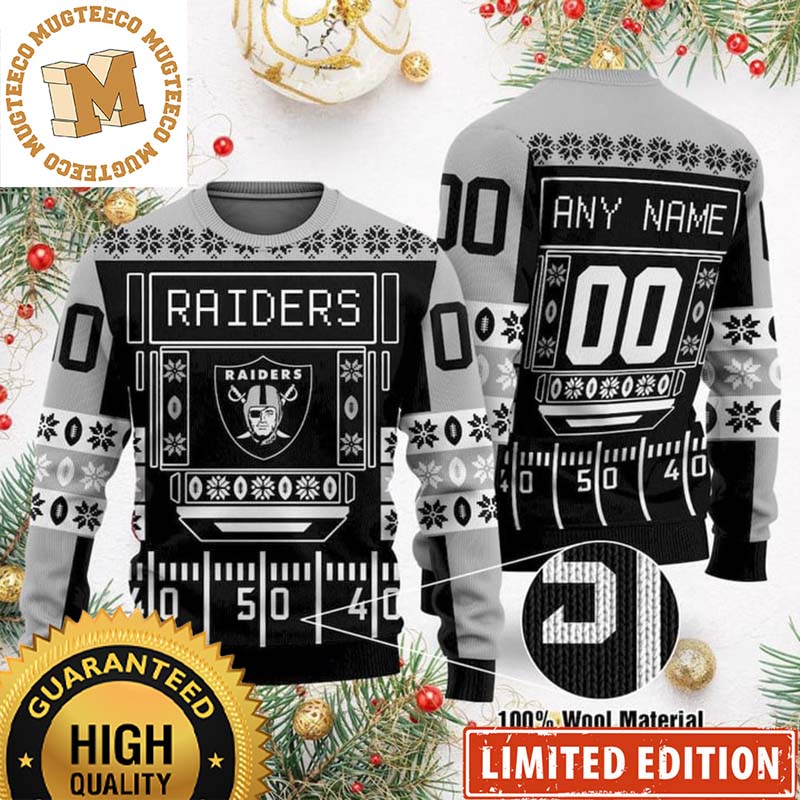 Personalized Las Vegas Raiders Gift For Raiders Fan Ugly Sweater Christmas Personalized Las Vegas Raiders Gift For Raiders Fan Ugly Sweater Christmas
