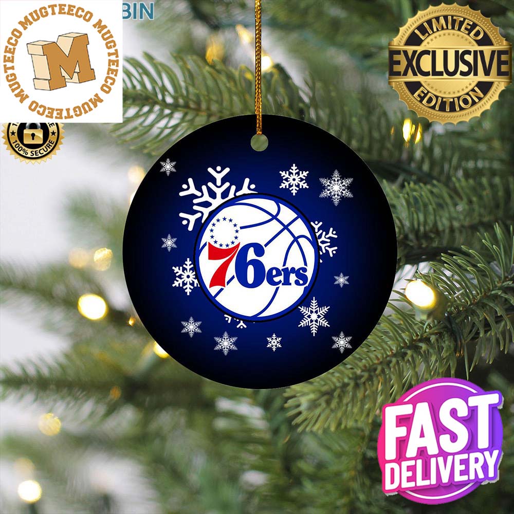 Philadelphia 76ers NBA 2023 Holiday Gifts Custome Name Merry Christmas Decorations Ornament Philadelphia 76ers NBA 2023 Holiday Gifts Custome Name Merry Christmas Decorations Ornament