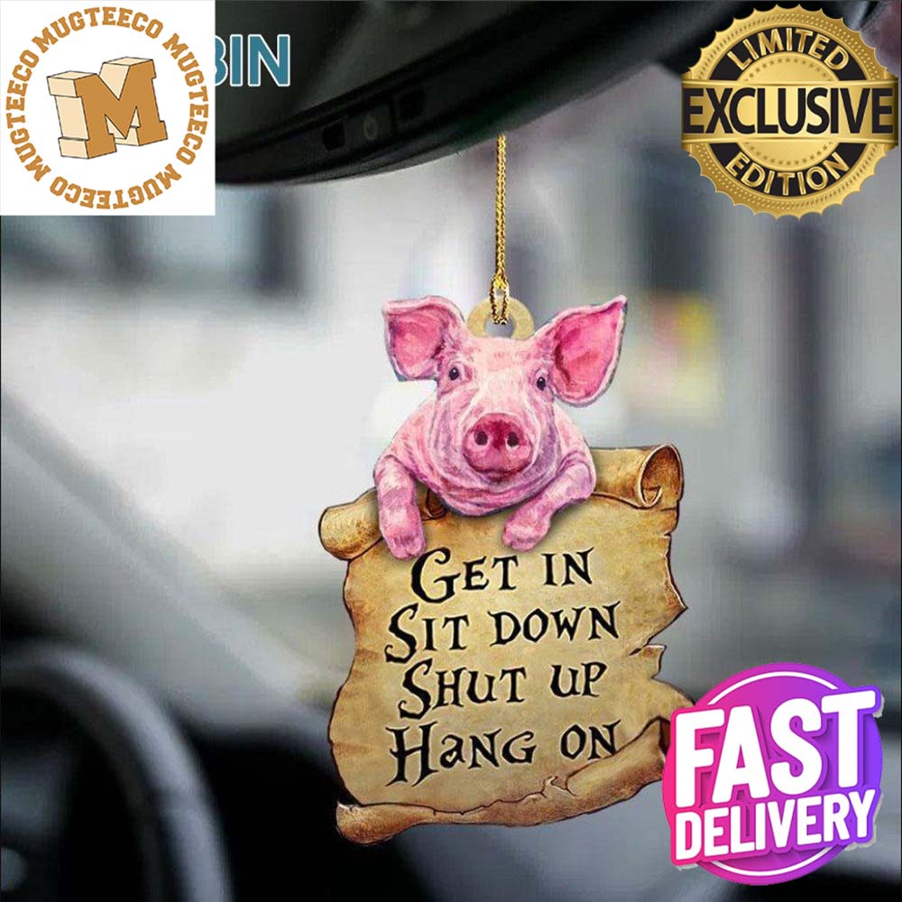Pig Get In Sit Down Shut Up Hang On Xmas Gifts Christmas Decorations Ornament Pig Get In Sit Down Shut Up Hang On Xmas Gifts Christmas Decorations Ornament