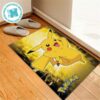 Pikachu Super Mario x Pokemon Gift For Fan Pokemon Doormat