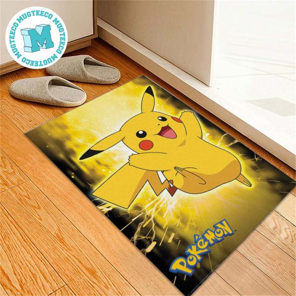 Pikachu Pokemon Cute For Home Decor Doormat Pikachu Pokemon Cute For Home Decor Doormat