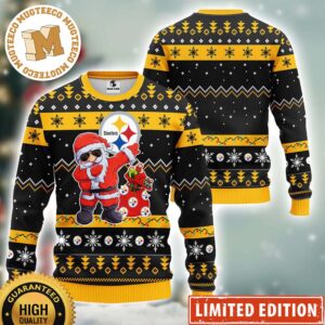 Pittsburgh Steelers Dabbing Santa Claus Ugly Christmas Sweater