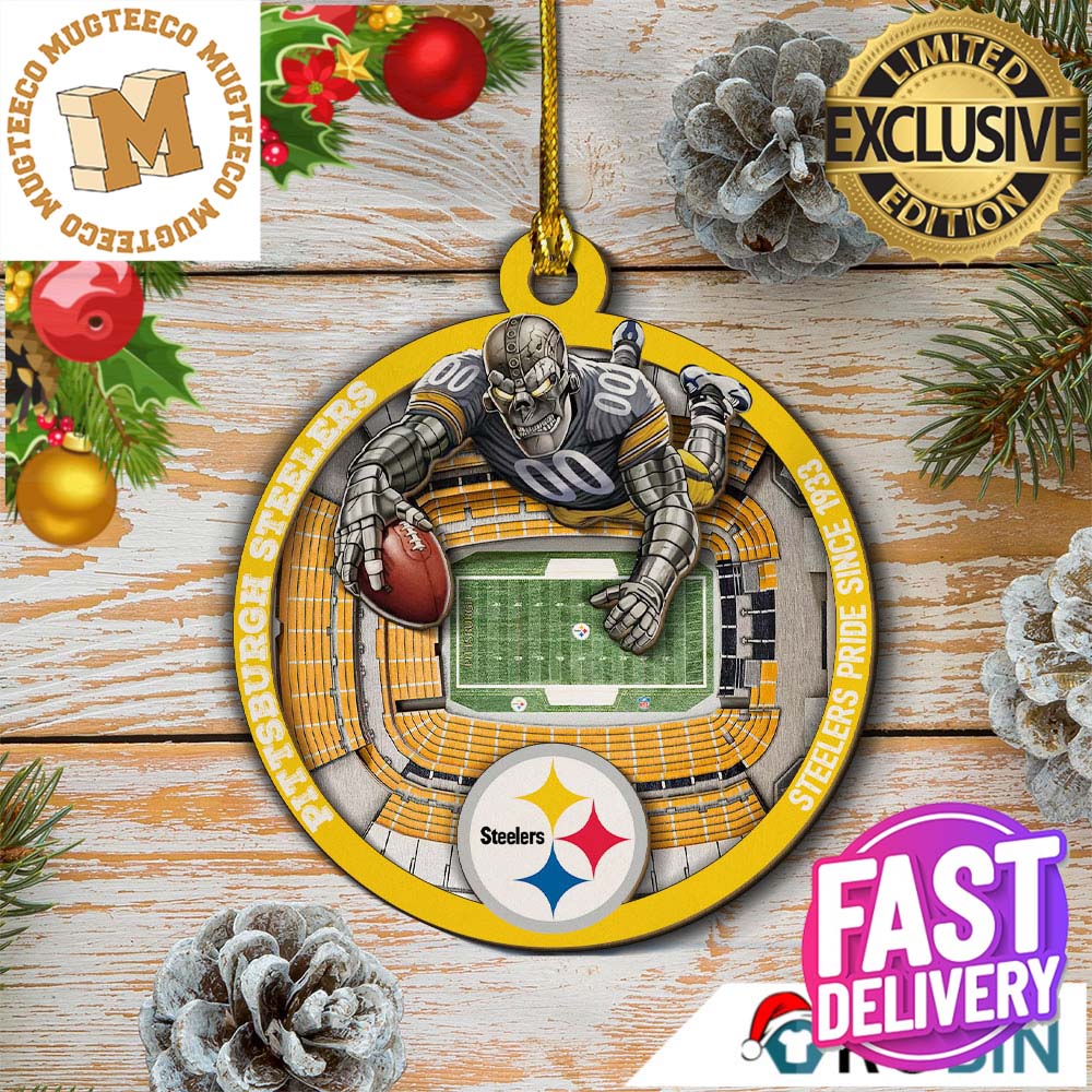 Pittsburgh Steelers NFL Mascot 2023 Holiday Gifts Christmas Decorations Ornament Pittsburgh Steelers NFL Mascot 2023 Holiday Gifts Christmas Decorations Ornament